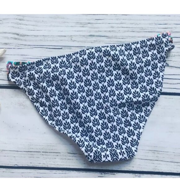 NWT Ninety Five Degress Sz S Bikini Bottom Black & White w Colorful Sides - Picture 4 of 5